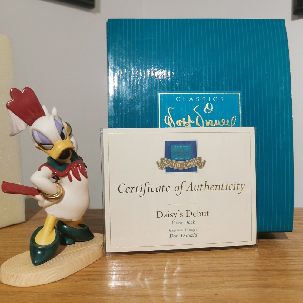 WDCC Don Donald "Daisy's Debut " Daisy Duck Original Box & COA